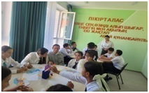 «Жалғыз емессің-біз біргеміз!,  «Қолдау көрсетуді қалай үйренеміз»! тақырыбынба 8-7 сыныптармен тренинг